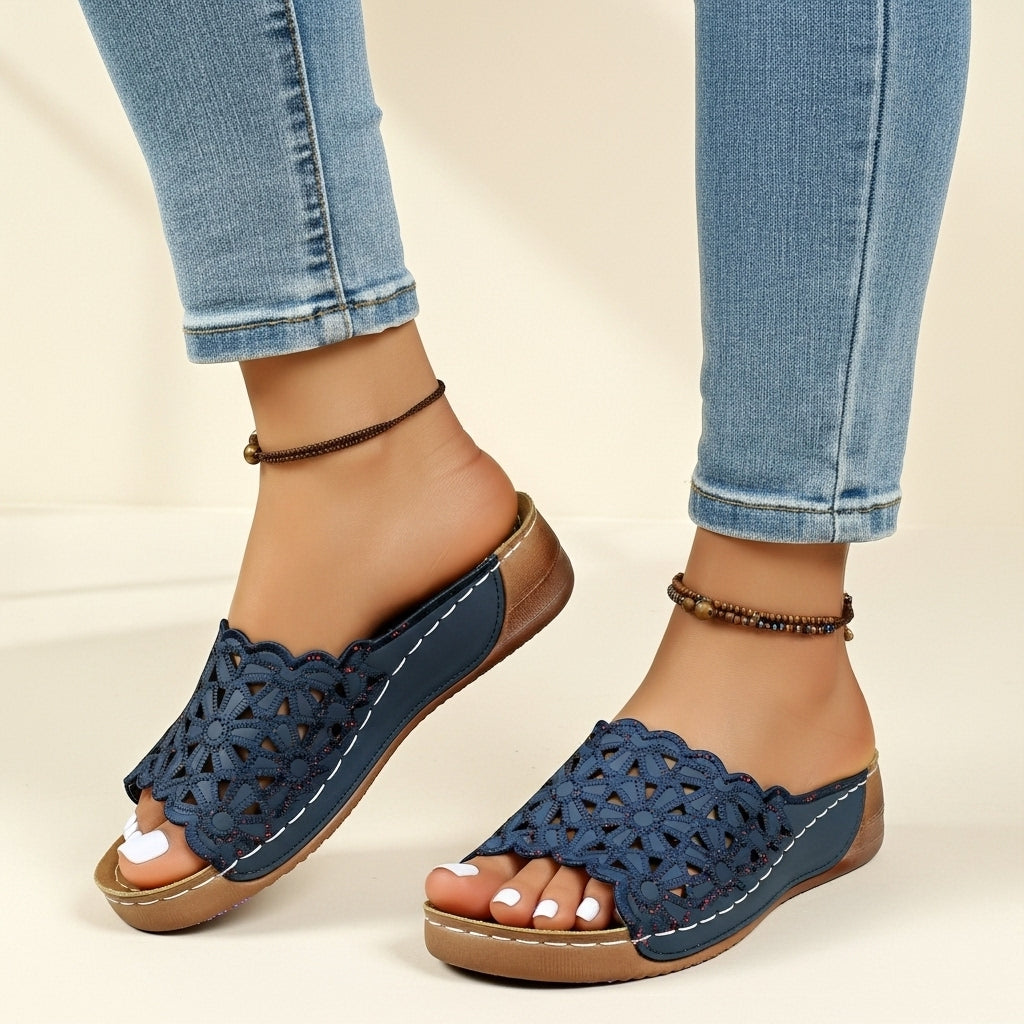 SANDALIAS DE CUERO FLOWERS™ | EDICION LIMITADA